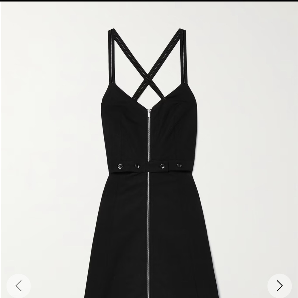 PROENZA SCHOULER WHITE LABEL
Zip-front cotton-blend midi dress